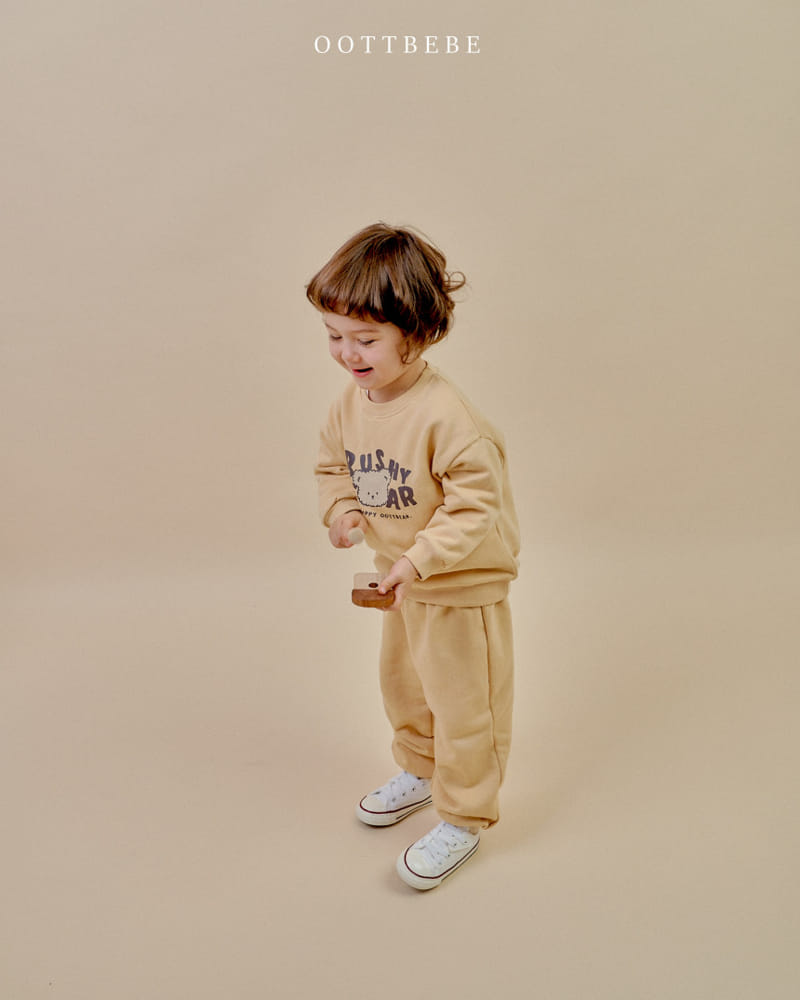 Oott Bebe - Korean Children Fashion - #discoveringself - Bush Bear Top Bottom Set - 6