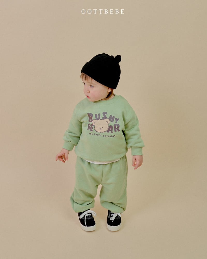 Oott Bebe - Korean Children Fashion - #kidsshorts - Bush Bear Top Bottom Set - 8