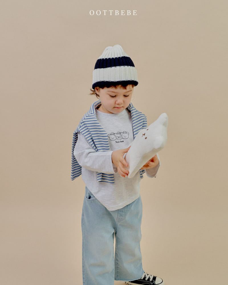 Oott Bebe - Korean Children Fashion - #kidzfashiontrend - Triple One Plus One Tee - 7