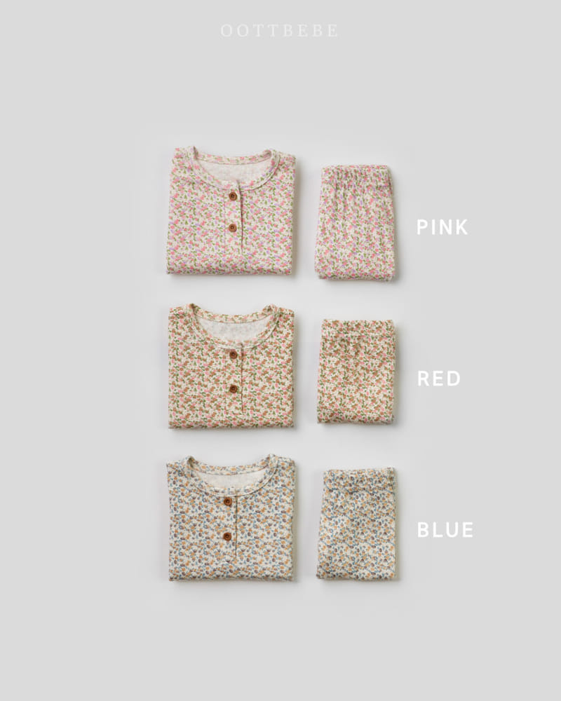 Oott Bebe - Korean Children Fashion - #toddlerclothing - Flower Rib Easywear - 10