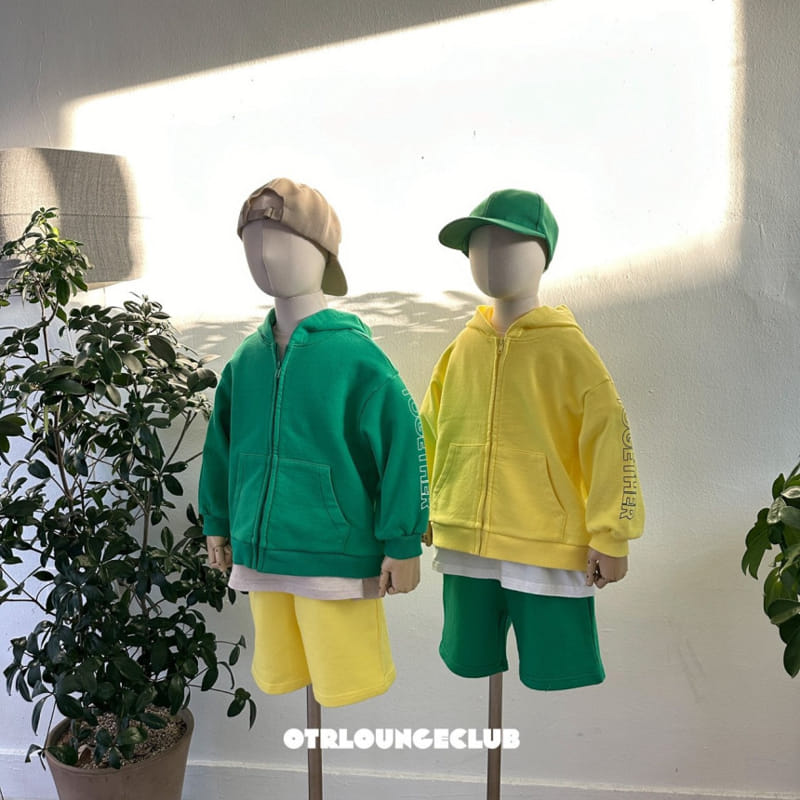 Otr - Korean Children Fashion - #kidsshorts - Together Hoody Zip Up - 7
