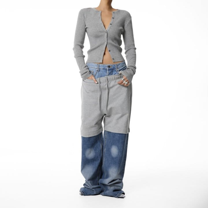 Paper Moon - Korean Women Fashion - #momslook - Ribbed Button Down Knit Cardigan - 5
