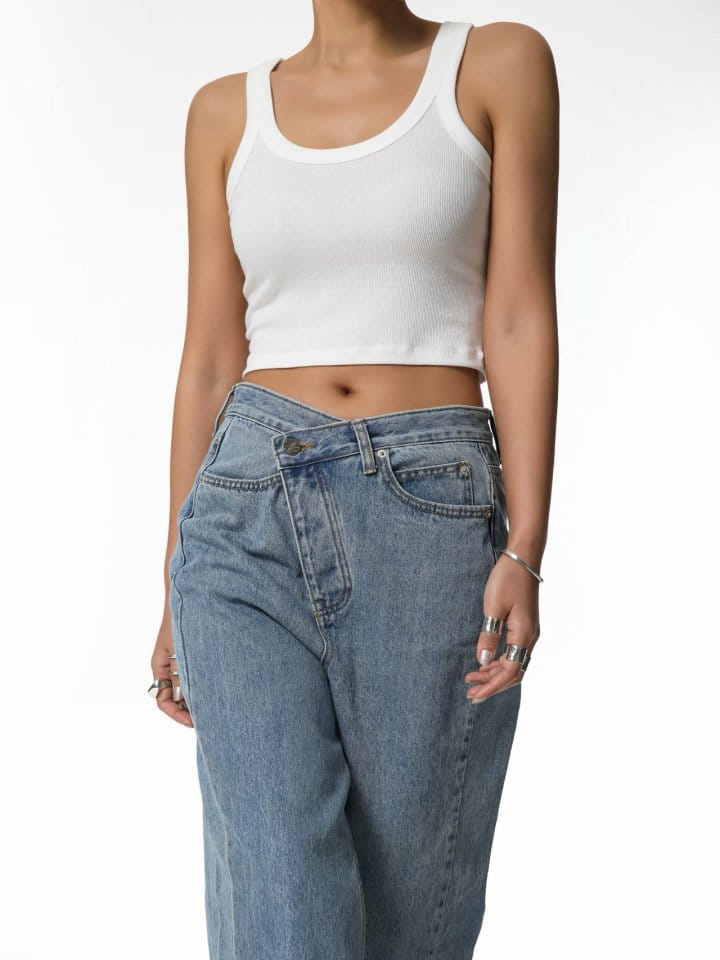 Paper Moon - Korean Women Fashion - #romanticstyle - Ribbed Cropped Tank Sleeveless Top - 5