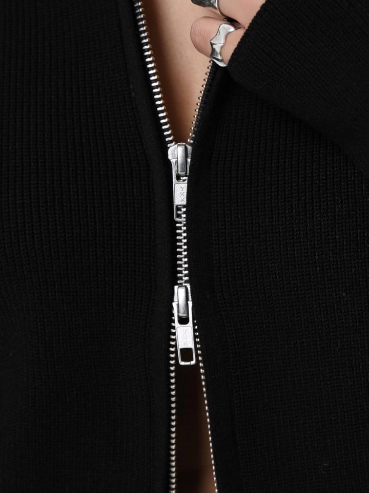 Paper Moon - Korean Women Fashion - #thelittlethings - Two Way Zipped Detail Cropped Cardigan - 9