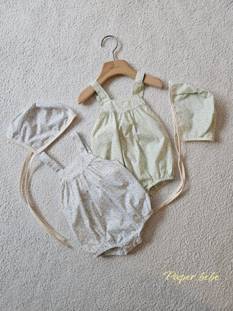 Paper Studios - Korean Baby Fashion - #babyclothing - Peace Flower Dungarees