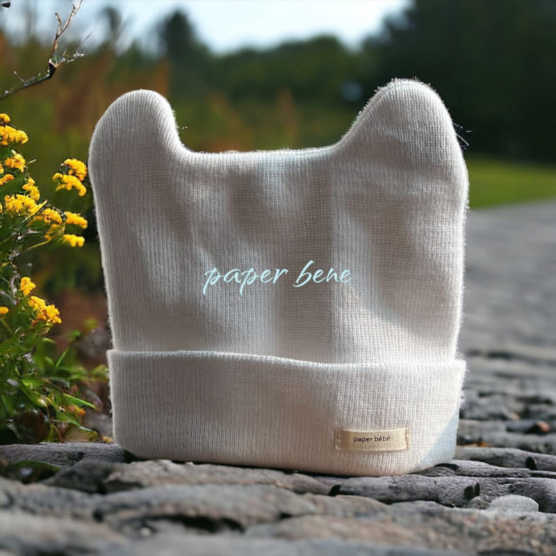 Paper Studios - Korean Baby Fashion - #babyoninstagram - Bear Beanie - 4