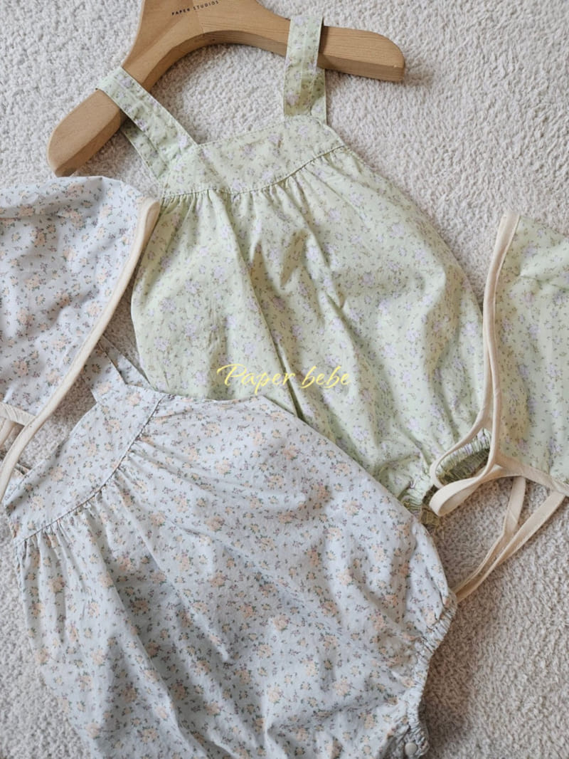 Paper Studios - Korean Baby Fashion - #babyootd - Peace Flower Dungarees - 7