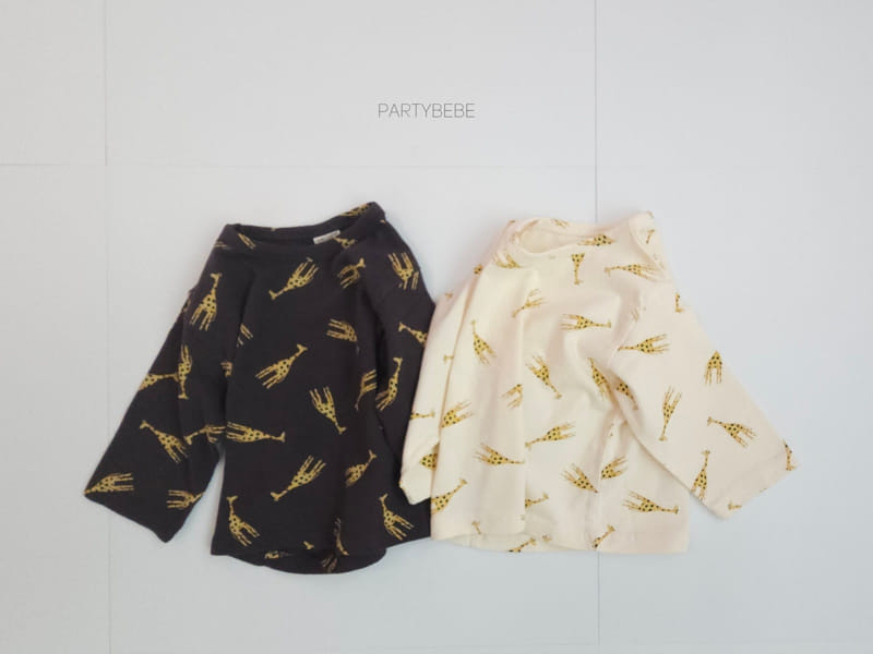 Party Kids - Korean Baby Fashion - #babyclothing - Giraffe Tee - 10