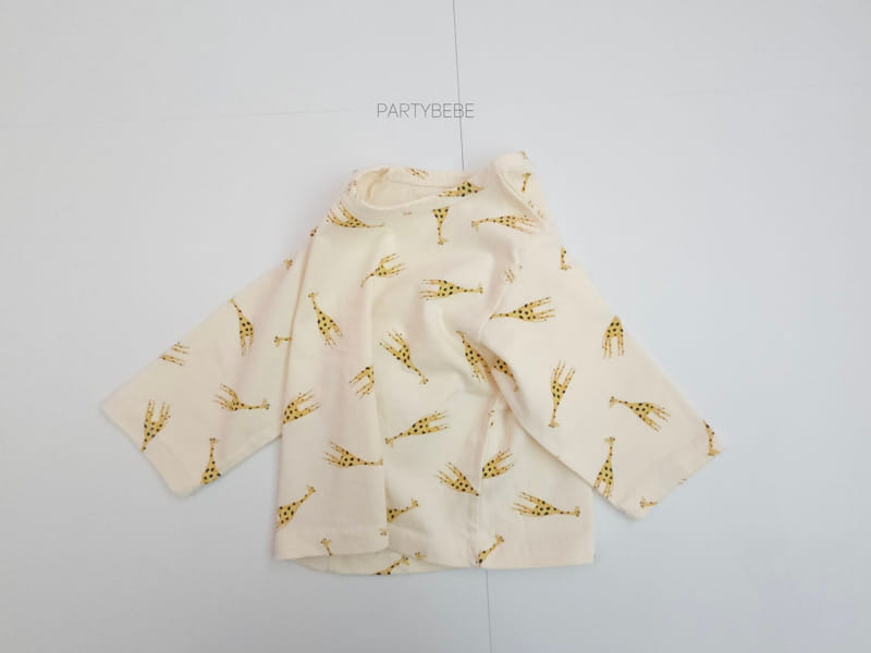 Party Kids - Korean Baby Fashion - #babyfashion - Giraffe Tee - 11