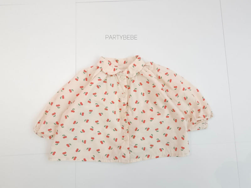 Party Kids - Korean Baby Fashion - #babyclothing - Cherry Blouse - 4