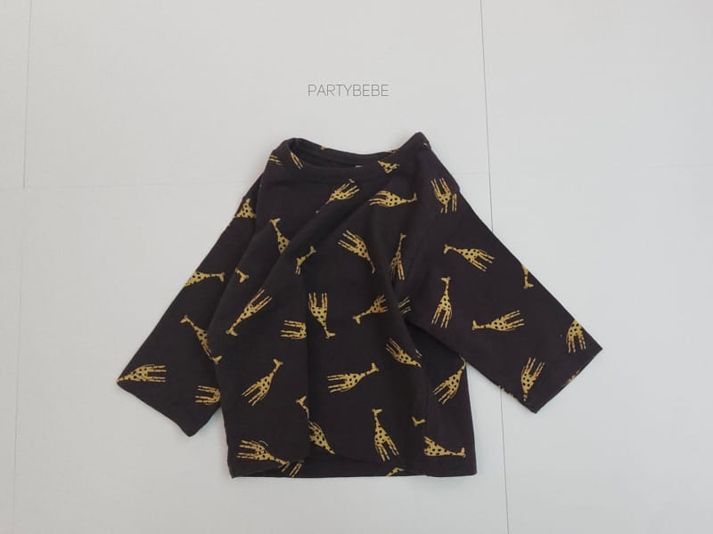Party Kids - Korean Baby Fashion - #babyfever - Giraffe Tee - 12
