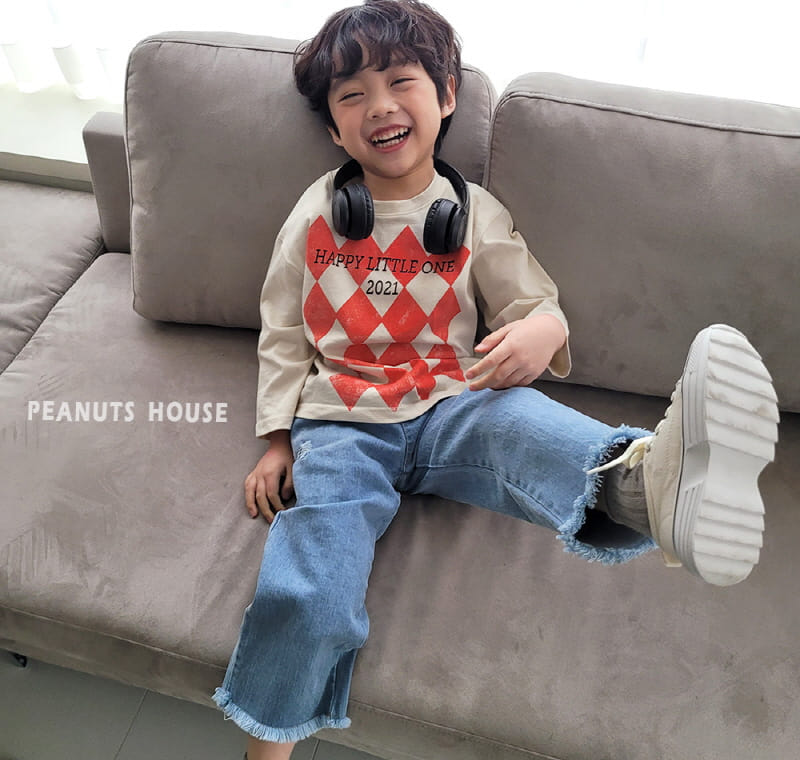 Peanuts - Korean Children Fashion - #fashionkids - Vintage Denim Pants - 4