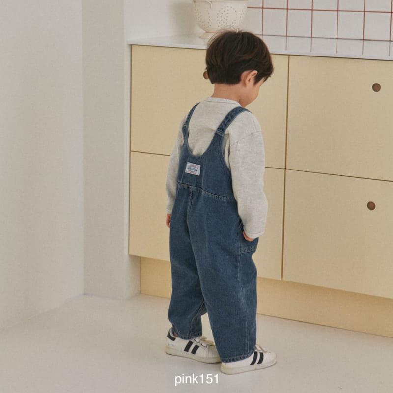Pink151 - Korean Children Fashion - #Kfashion4kids - Bold Dungarees Pants - 2