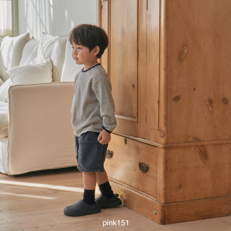 Pink151 - Korean Children Fashion - #discoveringself - Color Piping Tee - 9