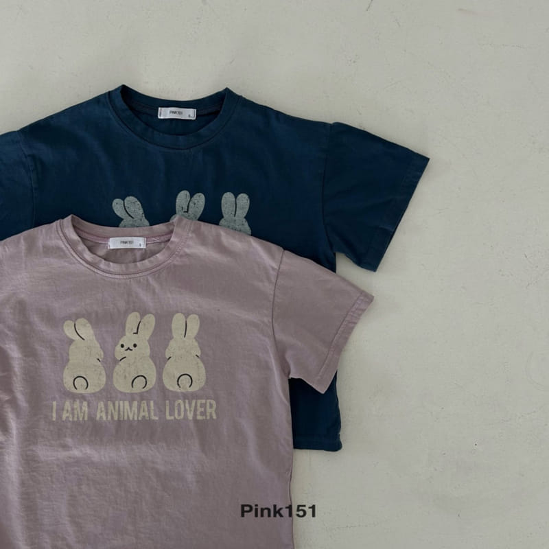 Pink151 - Korean Children Fashion - #littlefashionista - Rabbit Short Sleeve Tee