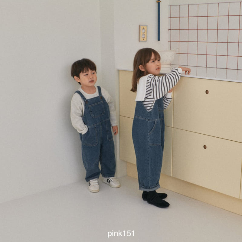 Pink151 - Korean Children Fashion - #prettylittlegirls - Bold Dungarees Pants - 6
