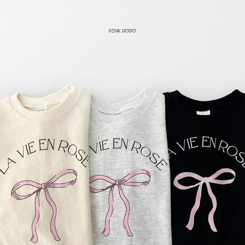 Pinkroro - Korean Children Fashion - #childofig - Ribbon Sweatshirt - 3
