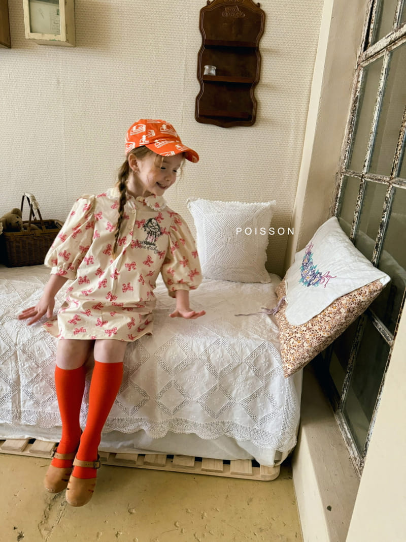 Poisson - Korean Children Fashion - #designkidswear - Ribbon Mini One-Piece - 5