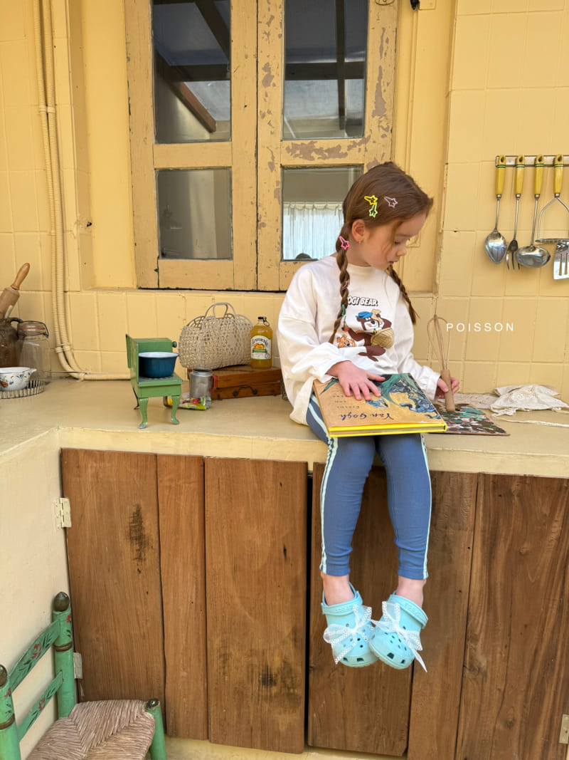 Poisson - Korean Children Fashion - #discoveringself - Line Leggings - 2