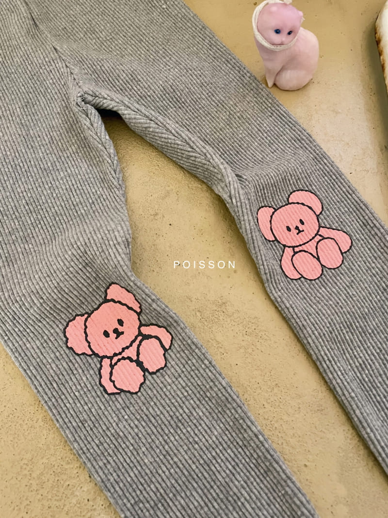 Poisson - Korean Children Fashion - #discoveringself - Bear Leggings