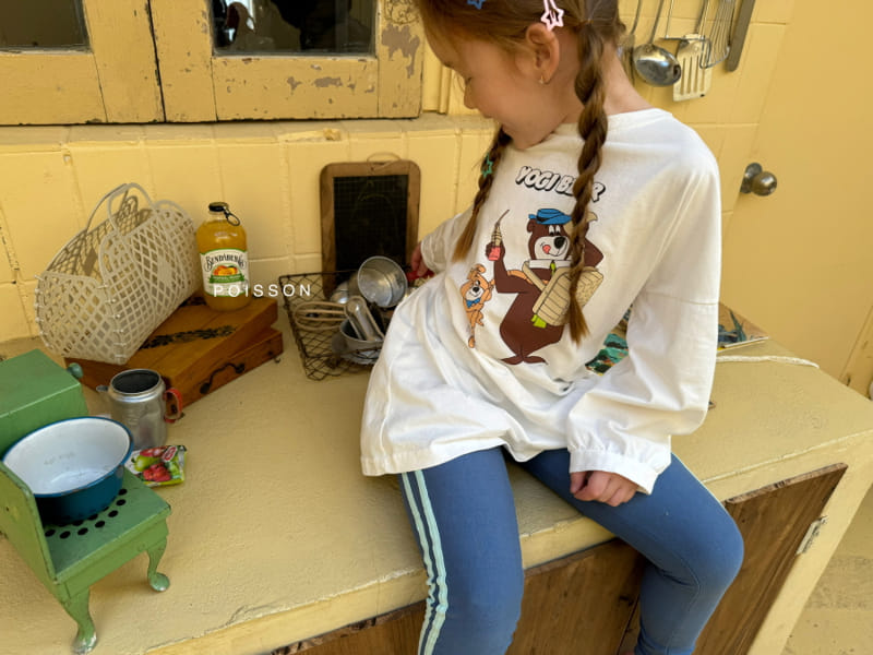 Poisson - Korean Children Fashion - #fashionkids - Line Leggings - 3