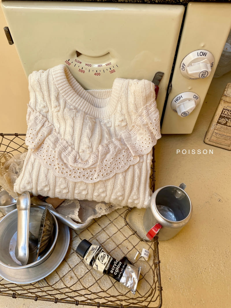 Poisson - Korean Children Fashion - #fashionkids - Lisa Frill Knit