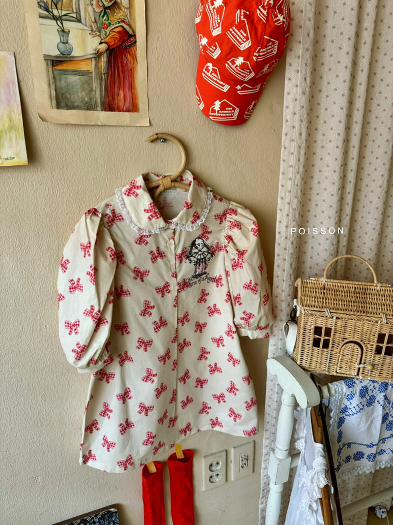 Poisson - Korean Children Fashion - #fashionkids - Ribbon Mini One-Piece - 7