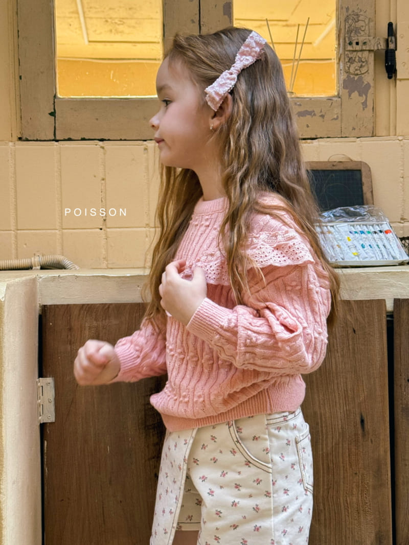 Poisson - Korean Children Fashion - #kidsshorts - Lisa Frill Knit - 2