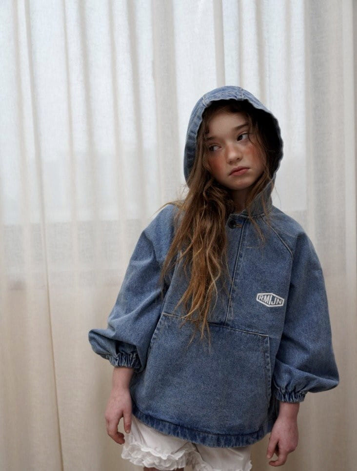 Ramijini - Korean Children Fashion - #Kfashion4kids - RJ Denim Hoody - 8