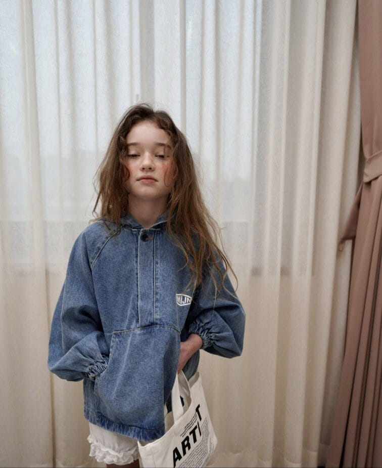 Ramijini - Korean Children Fashion - #kidsshorts - RJ Denim Hoody - 5
