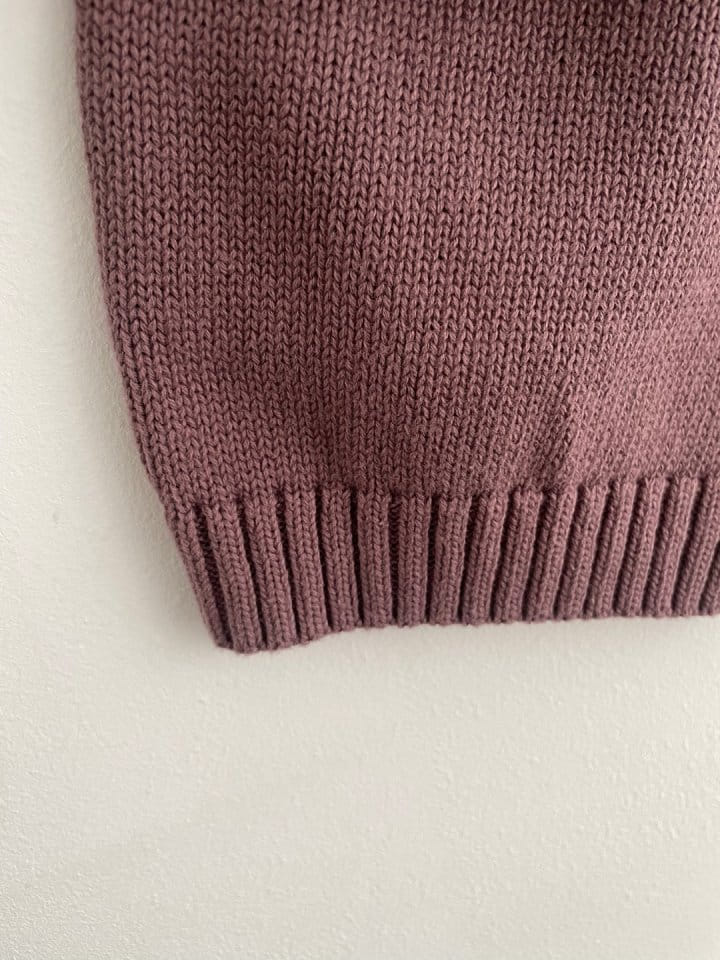 Reve Kid - Korean Baby Fashion - #babyboutiqueclothing - Knit Sleeveless Top Bottom Set - 6