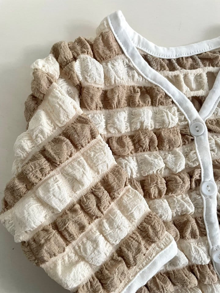 Reve Kid - Korean Baby Fashion - #babyfashion - Pom Pom Cardigan - 4