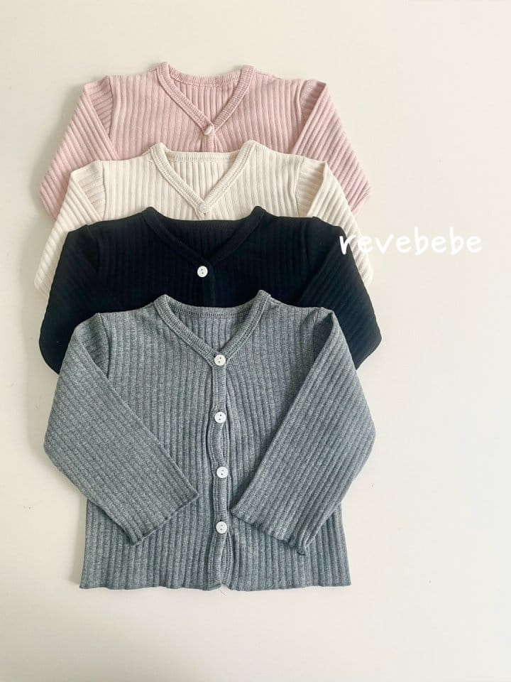Reve Kid - Korean Baby Fashion - #babyfever - Bebe Rib Cardigan