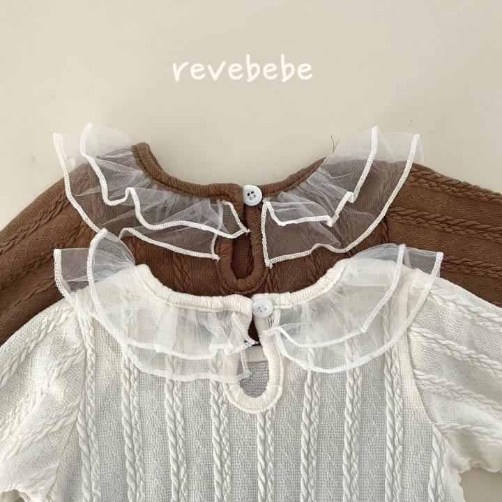 Reve Kid - Korean Baby Fashion - #babyoutfit - Bebe Lace Frill Knit - 3
