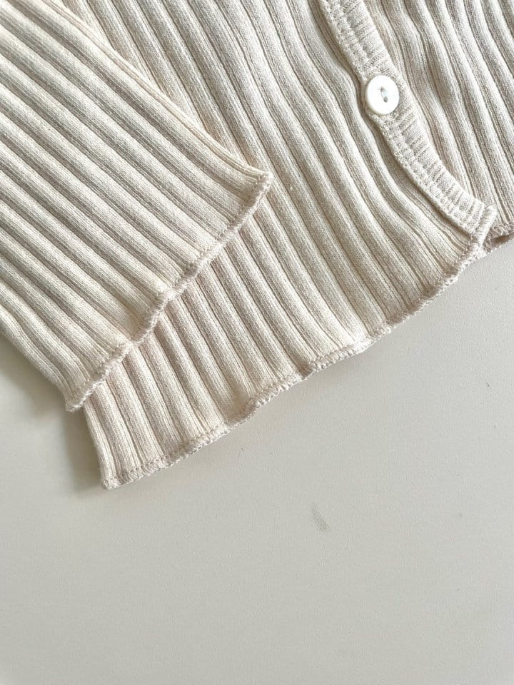 Reve Kid - Korean Baby Fashion - #babywear - Bebe Rib Cardigan - 8
