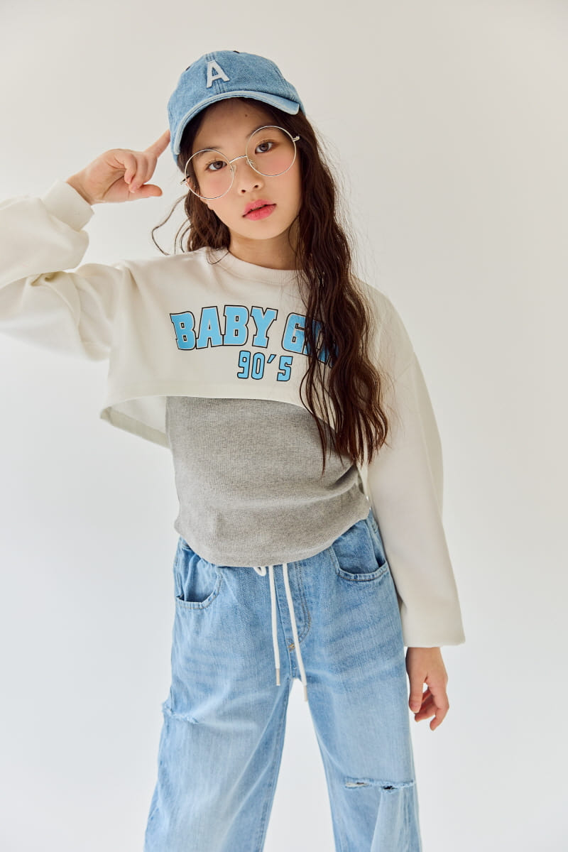 Rilla - Korean Children Fashion - #minifashionista - Blue Jeans Vintage Pants - 2