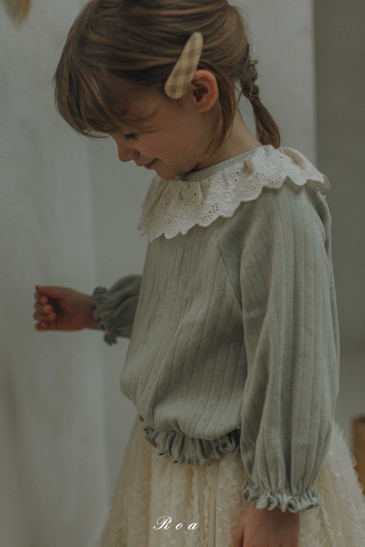 Roa - Korean Children Fashion - #Kfashion4kids - Yen Terry Frill Tee - 11