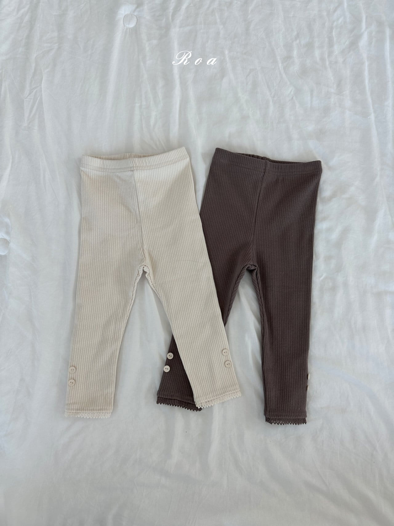 Roa - Korean Children Fashion - #fashionkids - Hi Button Leggings