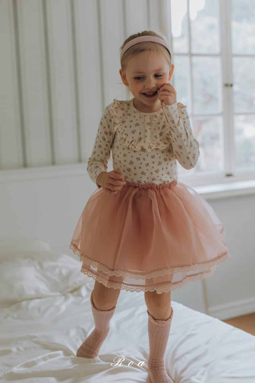 Roa - Korean Children Fashion - #kidzfashiontrend - Flower Lace Tee - 2