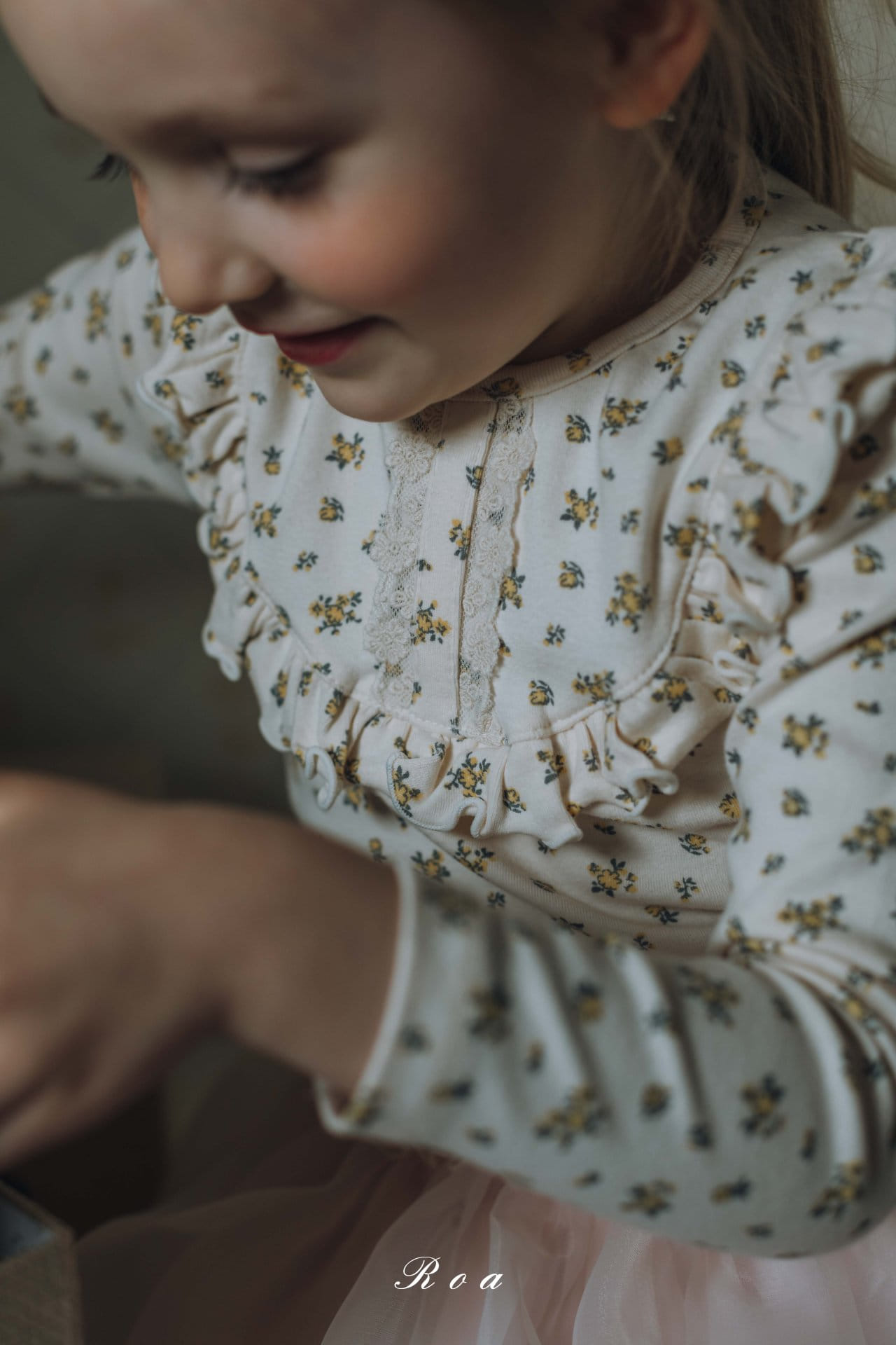 Roa - Korean Children Fashion - #minifashionista - Flower Lace Tee - 6