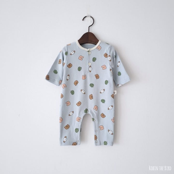 Saerobin - Korean Baby Fashion - #onlinebabyshop - Ainimal Friend Jumpsuit - 3
