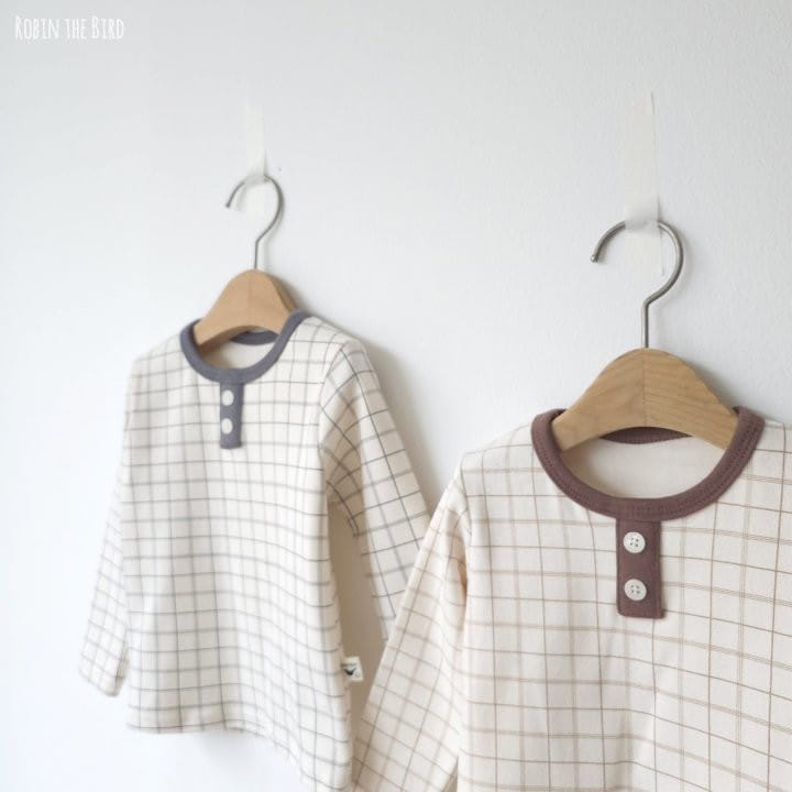 Saerobin - Korean Children Fashion - #childrensboutique - Button Check Easywear - 5