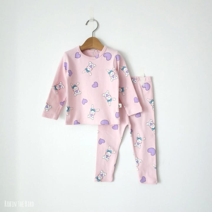 Saerobin - Korean Children Fashion - #fashionkids - Heart Rabbit Easywear - 3