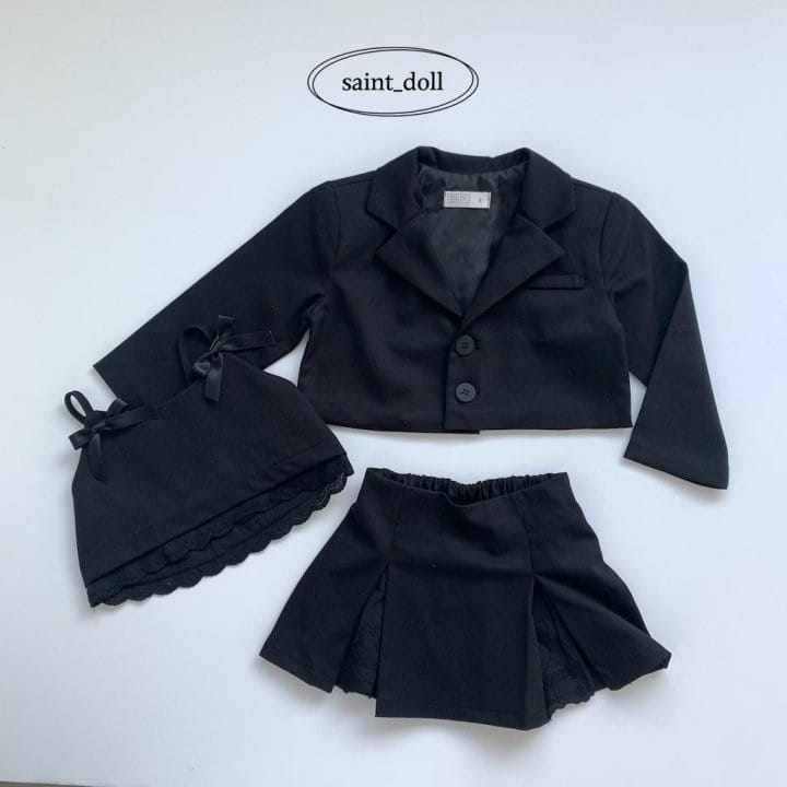 Saint Doll - Korean Children Fashion - #childofig - Lace Opposite Wrinkle Skirt - 5