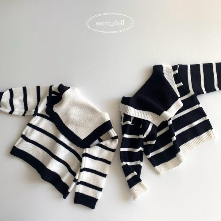 Saint Doll - Korean Children Fashion - #stylishchildhood - Sailor Knit Cardigan - 4