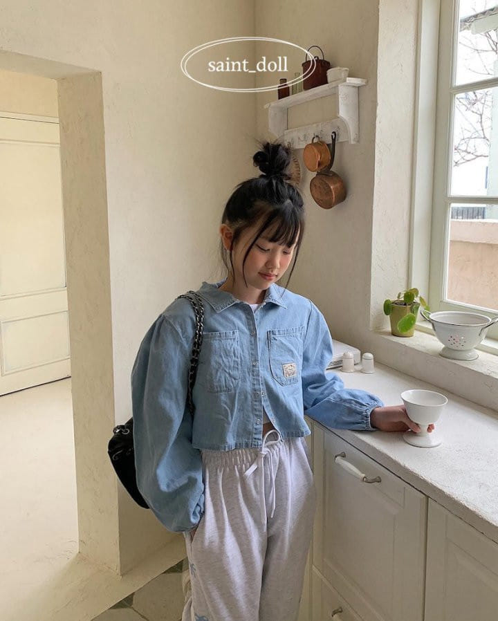 Saint Doll - Korean Children Fashion - #childrensboutique - Vintage Denim Shirt - 5