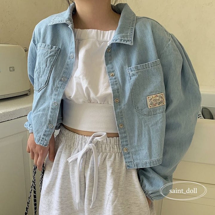 Saint Doll - Korean Children Fashion - #discoveringself - Vintage Denim Shirt - 7