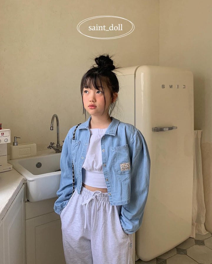 Saint Doll - Korean Children Fashion - #fashionkids - Vintage Denim Shirt - 8