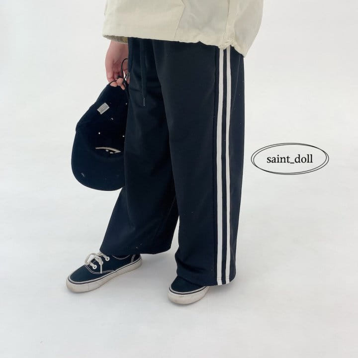 Saint Doll - Korean Children Fashion - #kidzfashiontrend - Pin Line Wide Pants