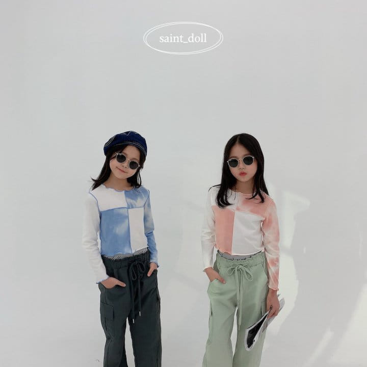Saint Doll - Korean Children Fashion - #littlefashionista - Water Paint Crop Tee